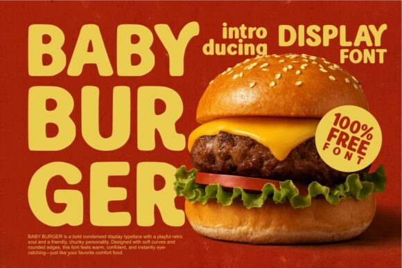 Baby Burger: A Playful and Versatile Font for Modern Branding