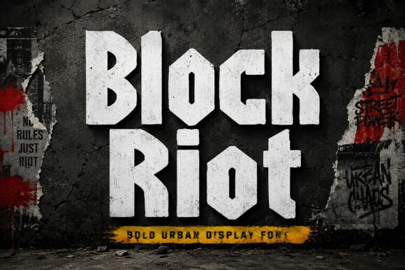 Block Riot: A Bold and Rebellious Typeface for Maximum Visual Impact