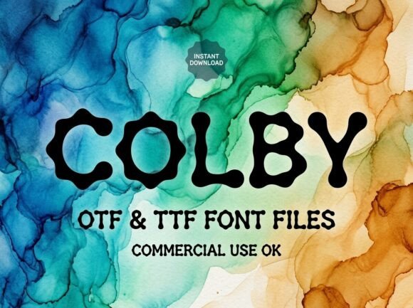 Colby: A Bold, Wavy Font for Creative Projects