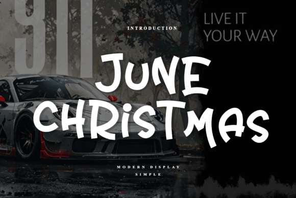 Discover the Elegance of June Christmas: A Handwritten Display Font