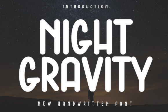 Discover the Elegance of Night Gravity: A Modern Handwritten Script Font