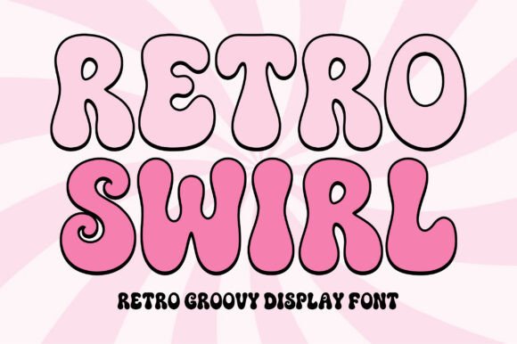 Discover the Groovy Charm of Retro Swirl Font