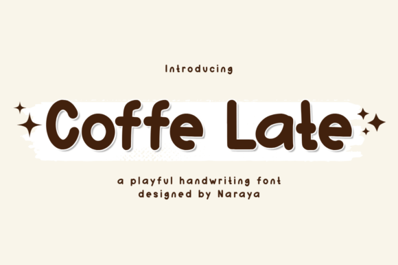 Embrace Your Creative Side with Coffee Late: A Whimsical Display Font
