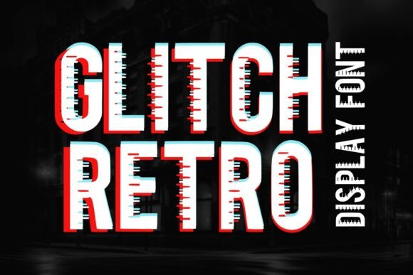 Exploring Glitch Retro: A Bold Display Font for Modern and Vintage Designs
