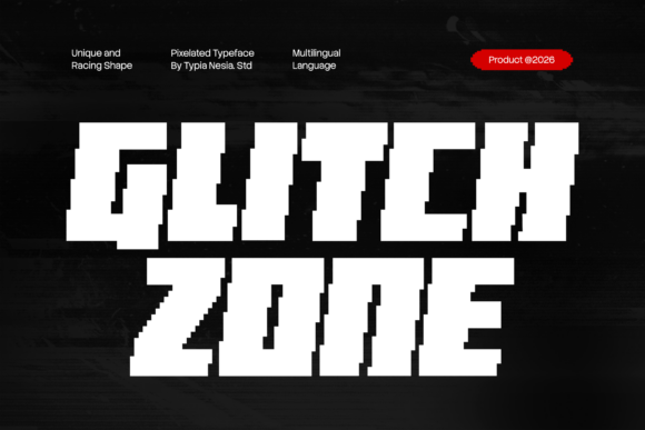 Glitch Zone: A Bold Modern Pixel Racing Game Font