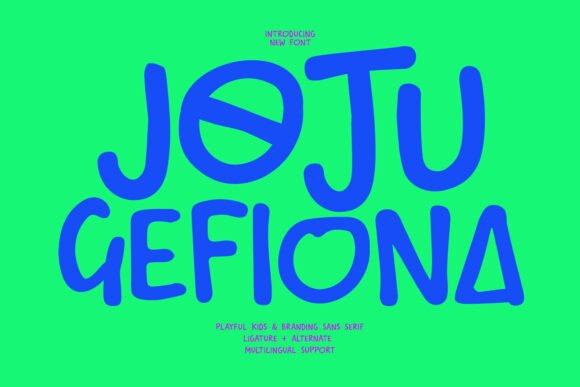 Joju Gefiona: A Font of Joy and Whimsy for Creative Projects