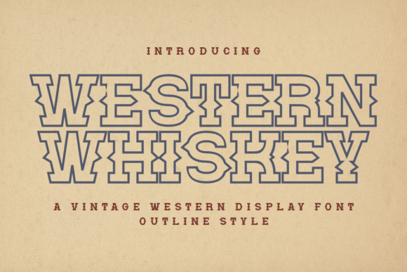 Journey Through the Ages with Western Whiskey: A Timeless Font for Modern Design