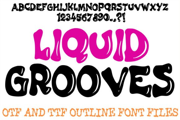 Liquid Grooves: A Bold, Wavy Display Font