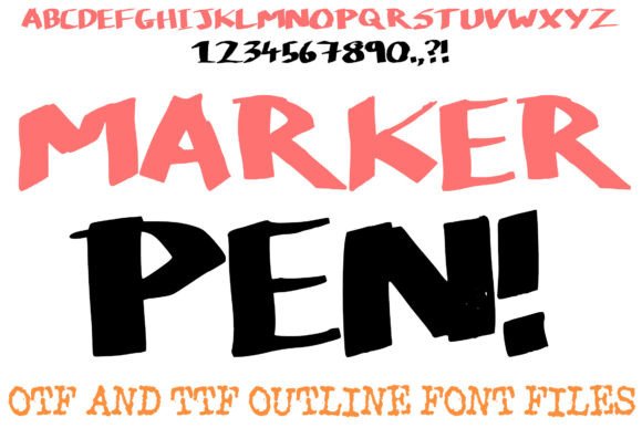 Make a Bold, Indelible Mark with the Marker Pen Font