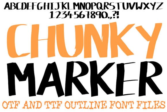 Make Your Message Bold and Unmistakable with the Chunky Marker Font