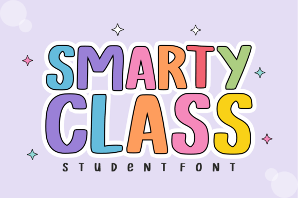 Smarty Class: A Playful and Bubbly Font for Creative Projects