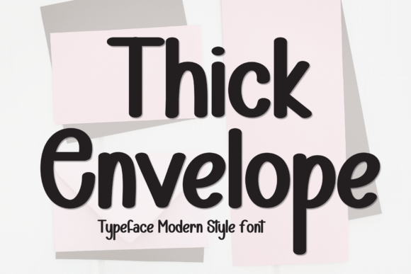 Thick Envelope: A Charming Handwritten Display Font for Heartfelt Designs