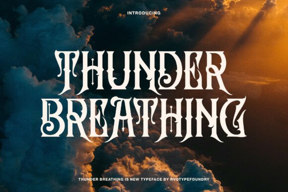 Thunder Breathing: A New Black Letter Font with Class and Elegance