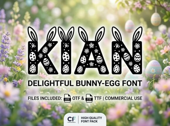 Welcome Spring with Kian: A Festive and Whimsical Display Font